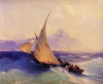 Rescate en el mar 1872 Romántico Ivan Aivazovsky ruso Pinturas al óleo